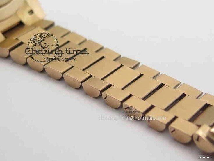 RG Edition On Best A3255 RG President Noob 228239 40mm 1:1 RG Bracelet Day-Date Dial 0409